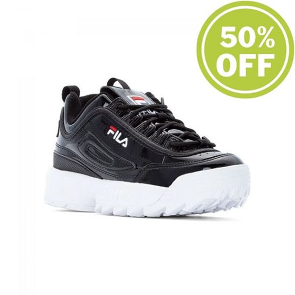 Fila Disruptor M Low Wmn Women's Sneakers - Metal Black,NZ 875-37462